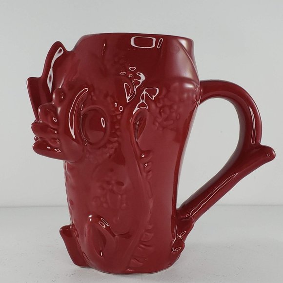 Red Dragon Head Chalice Mug Coffee Cup - Picture 1 of 7